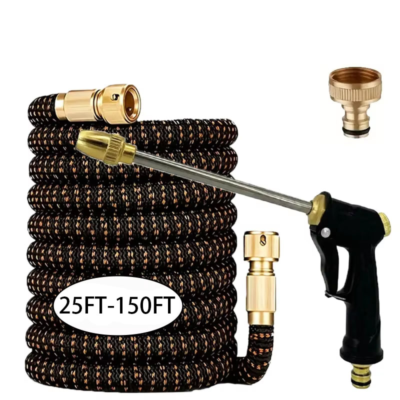 Flexible Hose Braided - 25FT-150FT Genişletilebilir Sihirli Hortum, Çok Fonksiyonlu