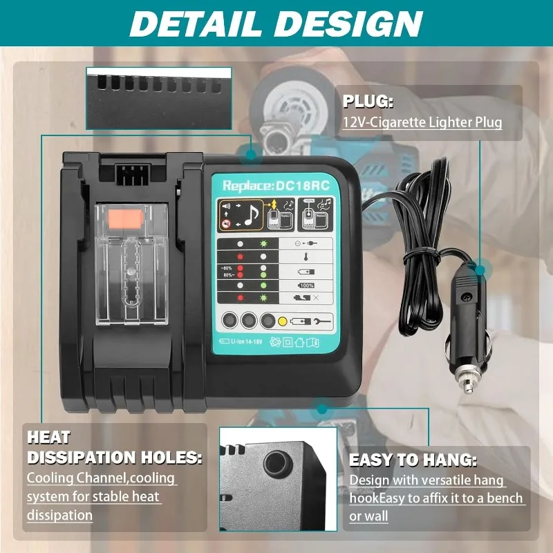 DC18RC Li-ion Pil 3A Araç Şarj - Makita Drill Hp1640 incelemesi ve fiyatı